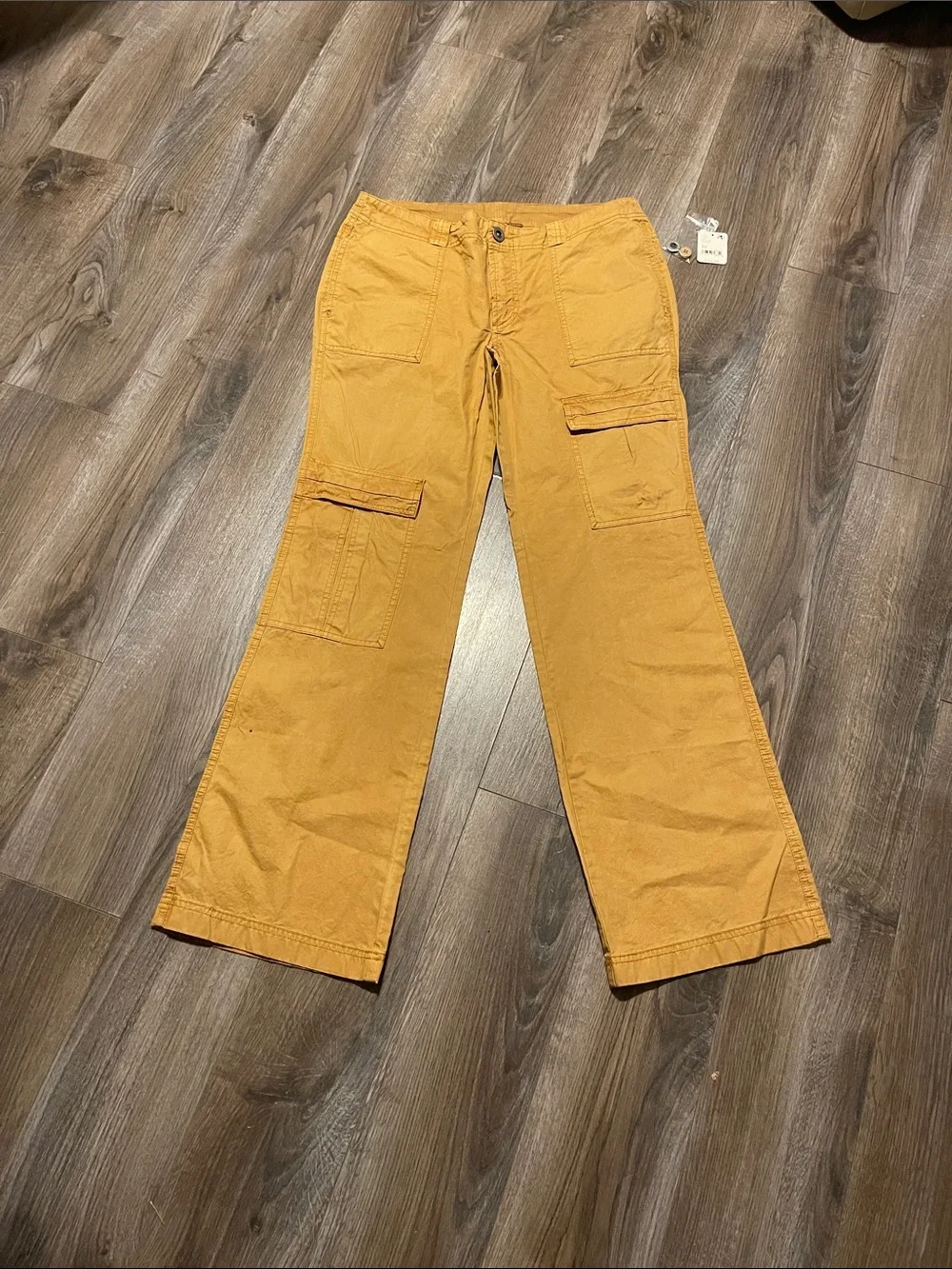 Free People women’s Cargo Pants in Mustard